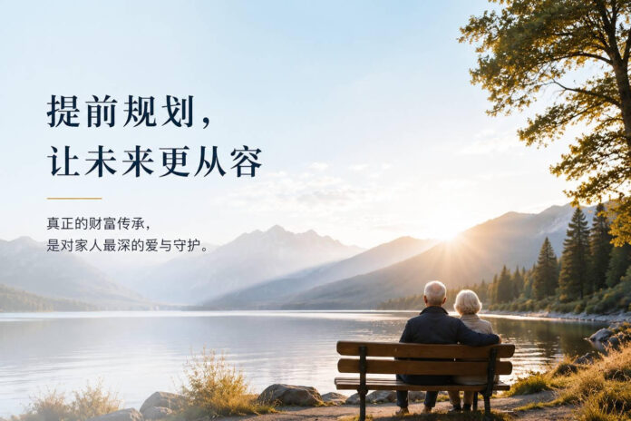 Old Couple and Lake Angela Hou