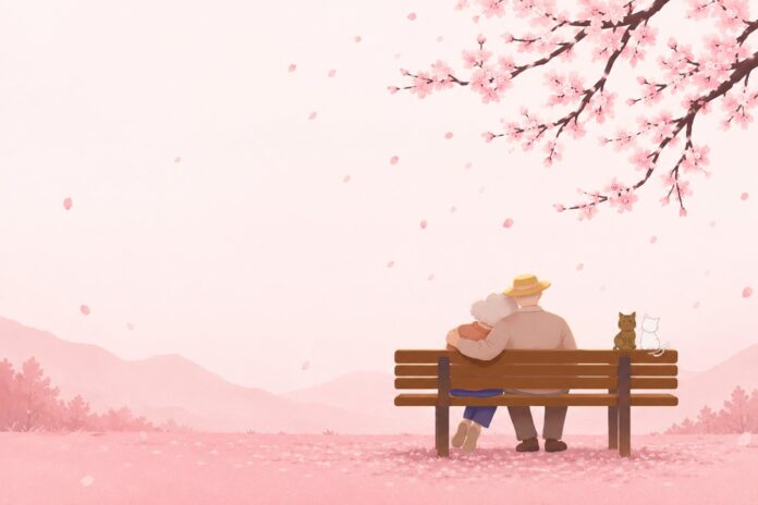 Old Couple and Cats Angela Hou