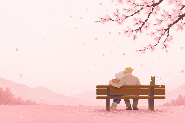 Old Couple and Cats Angela Hou