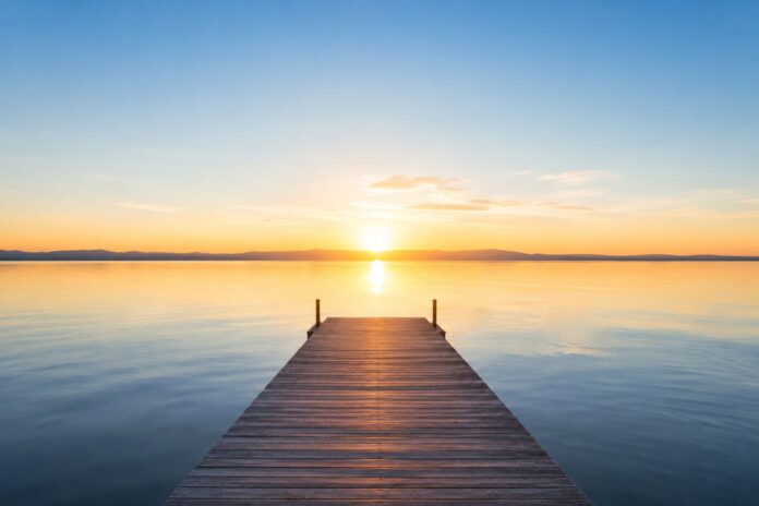 Dock on River Angela Hou